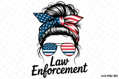 Law Enforcement mind svg | 4th of July Svg | Svg Cut Files Product Image 1