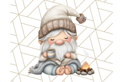 Watercolor Winter Gnome Clipart, Cute Gnome Christmas PNG Product Image 3