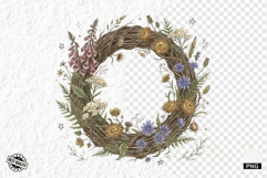 1920 Botanical Summer Wildflowers Clipart Product Image 1