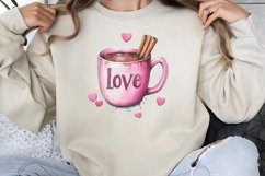 Valentine Coffee Clipart PNG Product Image 1