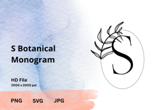 Botanical Monogram - Floral Letter Set for Elegant Designs Product Image 1