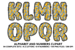 Mediterranean Lemon Alphabet PNG Summer Letters 300 DPI Product Image 3