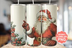 Santa Christmas Tumbler | Christmas Tumbler Wrap Product Image 1