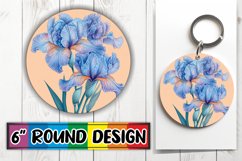 Gorgeous Circle Design Sublimation Template , Beauty Flower Product Image 1