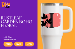 Rustleaf Garden Boho Floral Monogram Product Image 1
