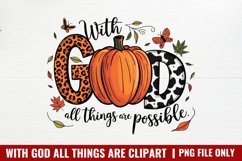 With God All Things Are Possible PNG Product Image 1