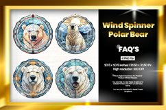 Polar Bear Wind Spinner Sublimation - 04 Variations Product Image 1