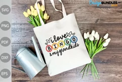 I Love Bingo and my Grandkids SVG Design / Bingo Funny SVG Product Image 2