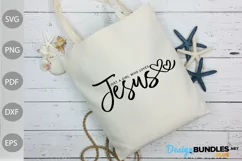 Just A Girl Who Loves Jesus SVG Design / Christian Tshirt Product Image 2