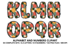 Autism Awareness Doodle Letters Puzzle Piece Alphabet PNG Product Image 3