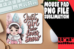 VIBRANT MOUSE MAT INNOVATIVE DESIGN, Just A Girl Product Image 1