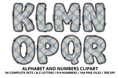 Coquette Shabby Chic Alphabet PNG Letters &amp; Numbers 300DPI Product Image 3