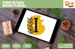 Fern Ritual Boho Floral Monogram Product Image 1