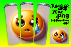 20oz Customizable Tumbler Design , 3D Emoji Product Image 1