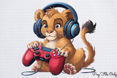 Gamer Animals Clipart PNG Product Image 1