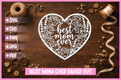 25 Best Mom Paper Cut Hearts SVG I Cricut I Silhouette Product Image 5