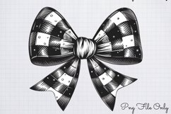 Black White Plaid Christmas PNG Product Image 1