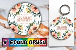 Cheerful Round Ornaments Design PNG, Flower Quote Product Image 1