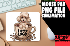 Luminous MOUSE PAD Creative PNG, Coffee Dog Product Image 1