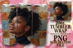 Radiant Black Woman 20oz Sublimation Product Image 1