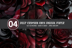 Deep Crimson Onyx Digital Paper Product Image 1