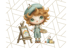Cute Career Clipart Watercolor Professions Clip Art for Kids Product Image 3