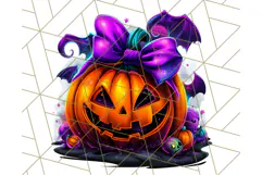 Pumpkin Party Halloween Clipart PNG, Cute Spooky Elements Product Image 3