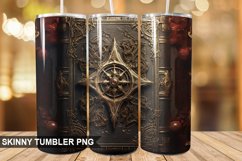 3D Gothic Book Tumbler Design Product Image 1