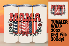 EYE-CATCHING 20oz Tumbler PNG , Mama Product Image 1