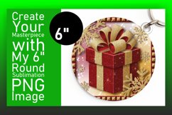 Lovely Circle PNG Coaster Design , 3D Xmas Product Image 1