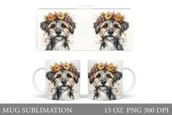 Cute Dog Mug Sublimation. Cute Dog Sublimation Product Image 1