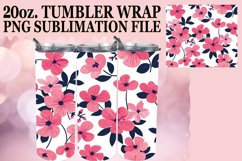 Vibrant Bloom Pattern for Tumbler Decoration Product Image 1