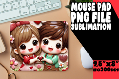 Sweet Mouse Pad Design Sublimation, 3D Characters Product Image 1