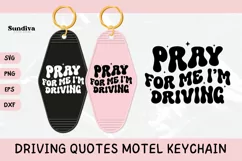 Funny Driving Motel Keychain SVG Vol.2 | Pray For Me Product Image 1