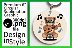 Lovely Round Design Car Coaster Artwork , Cute Bear Product Image 1