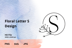 The Floral Letter Design Product Image 1