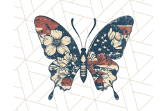 Fourth of July Butterfly and Sunflower PNG, Patriotic USA Product Image 3