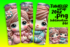 20oz Tumbler Graphics for Every Style , 3D Characters Product Image 1