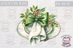 Mistletoe branch table decor Christmas Sublimation Design Product Image 1