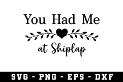 You Had Me at Shiplap Svg |Farming SVG Cut files | Cricut Product Image 1