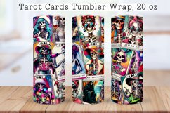 Skeleton tarot cards Tumbler wraps BUNDLE PNG, 20 oz. Product Image 22