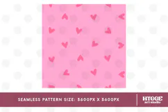 St Valentine's Day Hearts Cupid Love Seamless Pattern PNG Product Image 2