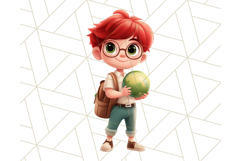 Boy Teacher Clipart, Classroom PNG, Cute School Teacher Art Product Image 14