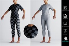 Female T-shirt Mockup Product Image 6