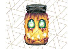 Halloween Monster Clipart PNG, Monsters in Jars, Spooky Png Product Image 3