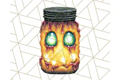 Halloween Monster Clipart PNG, Monsters in Jars, Spooky Png Product Image 3