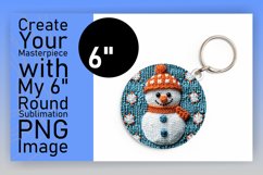 Unique Round Design Coaster Artwork , Snowman Product Image 1
