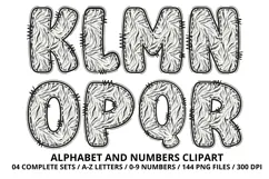 Safari Alphabet PNG - Letters & Numbers Clipart 300 DPI Product Image 3