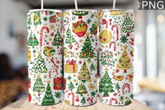 Christmas Tree Tumbler Wrap -High Quality 300 Dpi Product Image 1