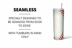 Baseball Tumbler Sublimation | 20 oz | Sports | Ball Product Image 3
